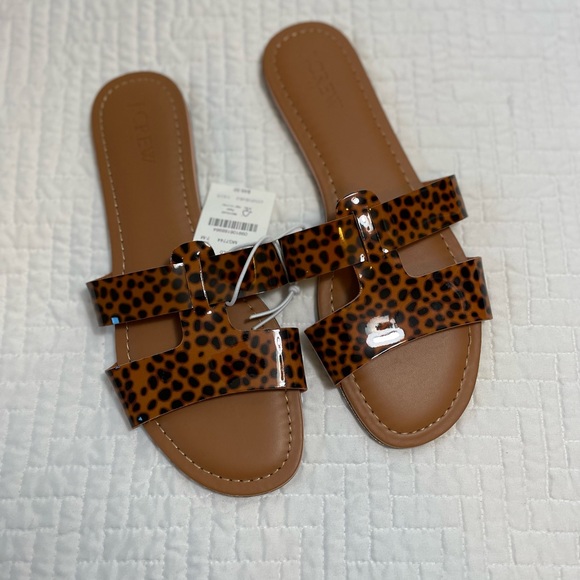 J.Crew Tortoise beachside slide sandals - size 7 - Picture 3 of 8